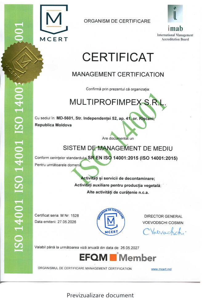 Certificat EURODEZ 3